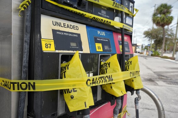 The hunt for gasoline is adding to Floridians’ anxiety as Milton nears