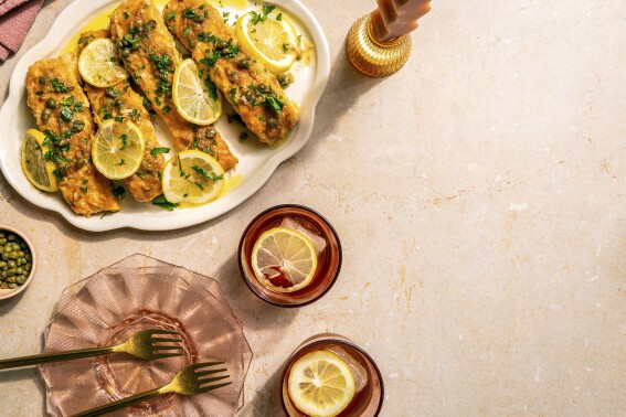 With this salmon piccata, the fish sings in butter, lemon and capers