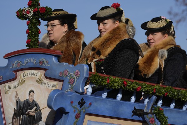 Bavarian tradition honors St. Leonhard, patron saint of farmers, horses and livestock