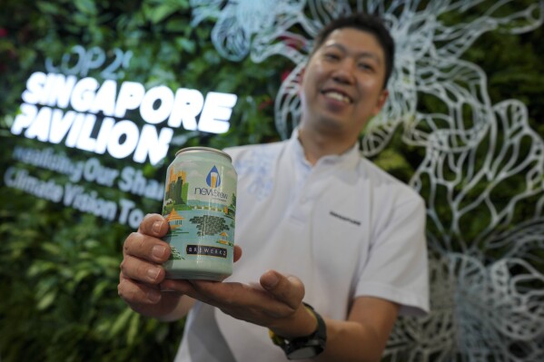 At UN climate talks, “sewage” beer from Singapore highlights water scarcity and innovations