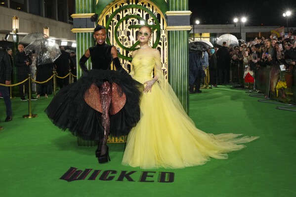 AP PHOTOS: Cynthia Erivo and Ariana Grande cut a ‘Wicked’ swath around the world