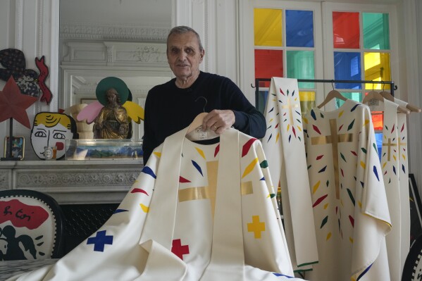 Fashion designer describes invitation to work on Notre Dame cathedral’s reopening as ‘a calling’